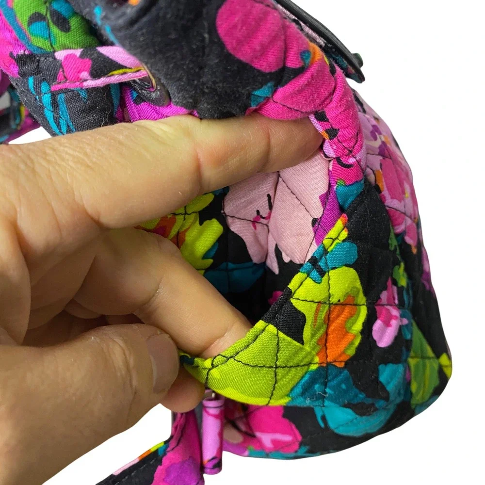 Vera Bradley Hilo Meadow Quilted Floral Fashion Backpack Drawstring Flap‎